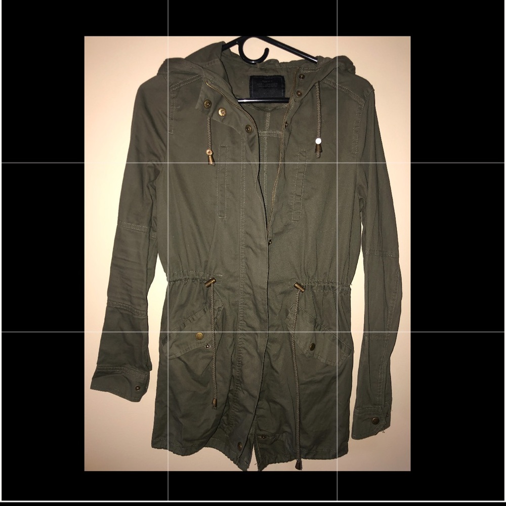 green jacket